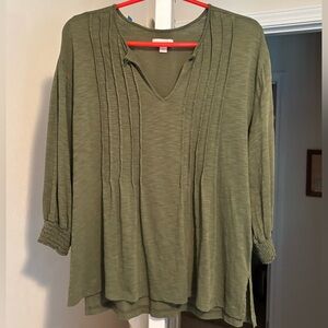 Knox Rose Olive Green shirt